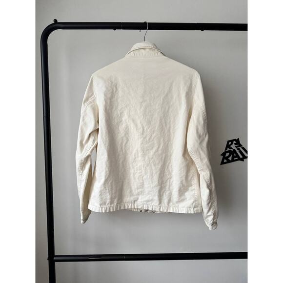 Ganryu Comme des Garcons Beige Cotton Zip Jacket - Picture 2 of 7